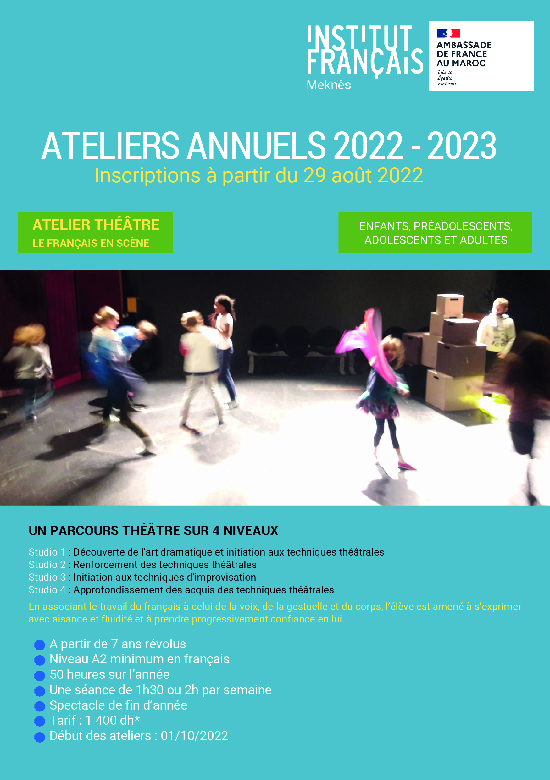 Francais Par Le Theatre Institut Francais De Meknes